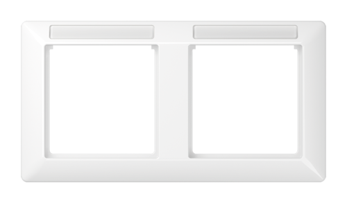 Рамка 2 поста JUNG AS 500, горизонтальная, белый