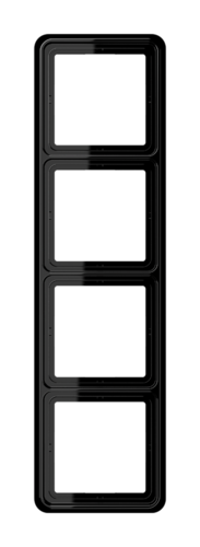 Рамка 4 поста JUNG CD 500, черный