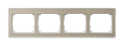 Рамка 4 поста JUNG SL 500, горизонтальная, бронзовый