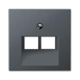 Накладка на розетку информационную JUNG ECO PROFI, антрацит