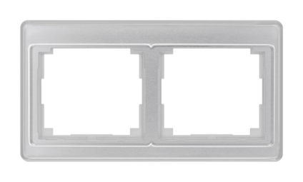 Рамка 2 поста JUNG SL 500, горизонтальная, серебристый