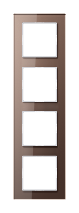 Рамка 4 поста JUNG A CREATION, мокко