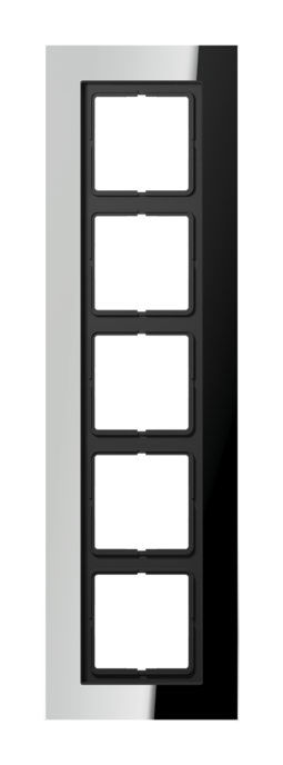 Рамка 5 постов JUNG LS PLUS, хром