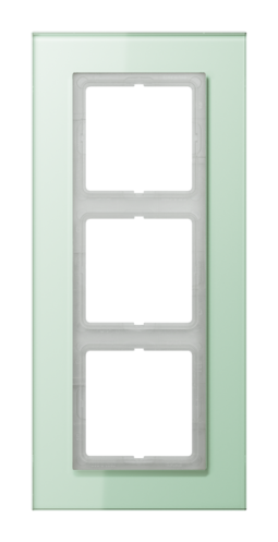 Рамка 3 поста JUNG LS PLUS, светло-зеленый