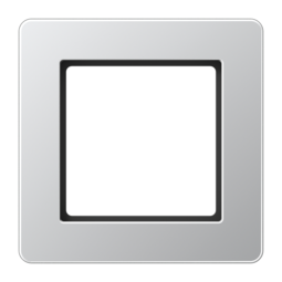 Рамка 1 пост JUNG AFLOW, алюминий