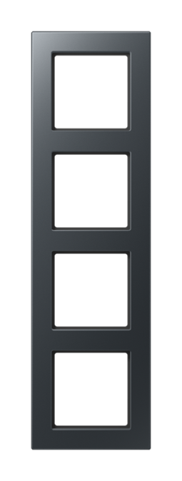 Рамка 4 поста JUNG A 550, антрацит матовый