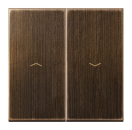 Клавиша для жалюзийного выключателя JUNG LS METAL, античная латунь