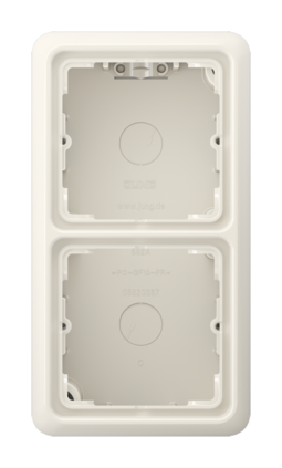 CD500 Коробка 2-ная для накладного монтажа,беж.