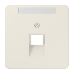 JUNG CD 500/CD plus Бежевая Накладка 1-ой наклонной ТЛФ/комп розетки с полем для надписи