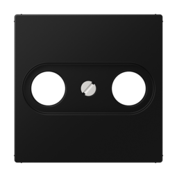 Крышка для TV-розетки цвет матовый черный