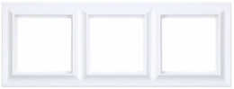 Eco Profi Standart Рамка 3-местная, цвет Белый