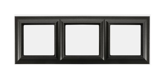 Рамка 3-поста; Eco Profi Standart; термопласт; антрацит